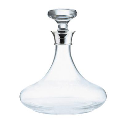 China Hot Selling Handmade Whiskey Decanter Body 1000ML Amazon Bohemia First Class Crystal Glass Material Tall With Stopper for sale