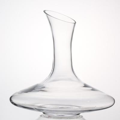 China First Hotsale Lead Free Amazon Crystal Wine Glass Decanter With UFO Shape Flat Mouth Mouth Clear Color Crystal Glass Material Long Cup Class for sale