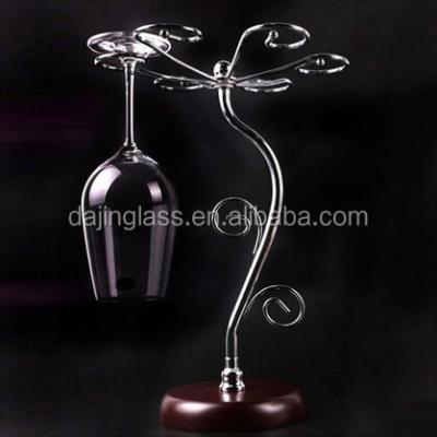 China Viable Home Decoration Metal Wine Rack Display Rack For Goblets And Bar Accessory for sale