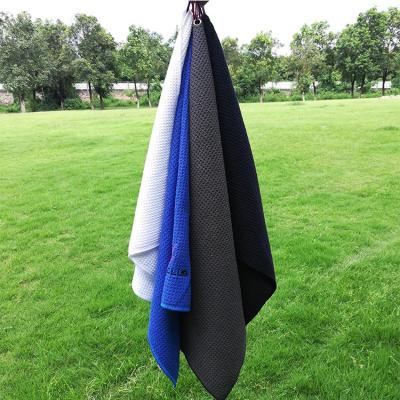 China No Manufacturer Latest Premium Plain Custom Logo Ball Korean Waffle Towel Wholesale Golf for sale