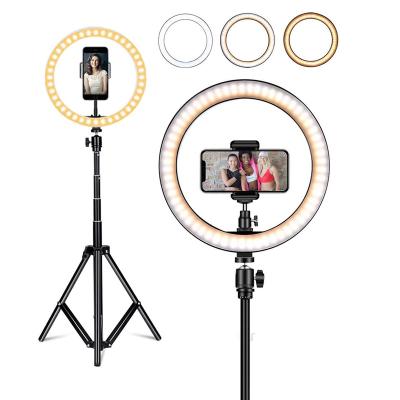 China Super Adjustable 3 Inch 26cm Selfie Ring Light Makeup Live Video Vlog LED 10inch 26 cm Low Price 10 Colors Ringlight For Beauty Make Up for sale