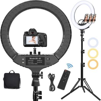 China Original Design Tianmei Shooting Rl-18 Rl-21 18 Short Film Visual Studio 21 Outdoor Tripod Stand Led Ring Light 45cm 45cm Ringlight 2.1m Inch for sale