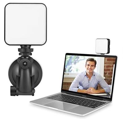 China Remote Work Zoom Call W64 Video Conferencing Light with Sunction Cup Fill Light Cell Phone Camera Warm Cool White Computer Live Photography Light for sale