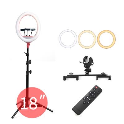 China Oval Makeup Live Show Stream Video Studio LED Ring Light Live Show Video Tianmei TY-4048 220V 45w 3200 5600K Dimmable Selfie Makeup Light with 2.1m Tripod Stand for sale