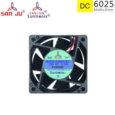 China food & Beverage Plant Suntronix Blower 60*60*25mm DC Fan 12v .24v.48v. Industrial Axial Fan Exhaust Fan Motor Ventilating Fans for sale