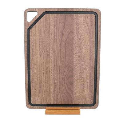 China Large Sustainable Walnut Chopper Wood Fiber Material With Water Groove for sale