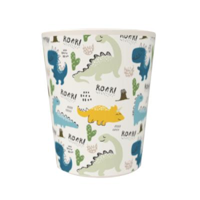 China Sustainable Custom Bamboo Fiber Kids Tea Cup Printed Mugs For Kids for sale