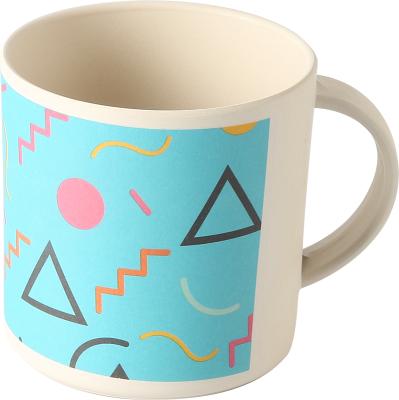 China Wholesale Sustainable Bamboo Fiber Creativity Kitchen Reusable Coffee Mug With Handle for sale