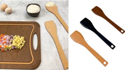 China Natural Wood Fiber Color Turner For Cooking Viable Food Scoop Utensils Series Kitchen Wood Fiber for sale