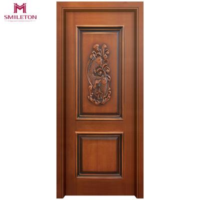 China China Traditional Wooden Suppliers Interior Lacquer Finish Smileton Door for sale