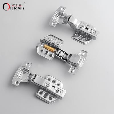 China Modern Hardware Hidden Furniture Cabinet Hinges Automatic Hydraulic Iron Kitchen Hinges Soft Closing Hinges for sale