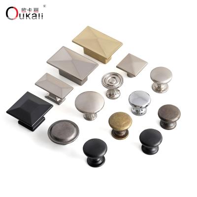 China Modern Wholesale Cheap Vintage Kitchen Furniture Cabinet Drawer Mushroom Round Square Pull Knobs Handles for sale