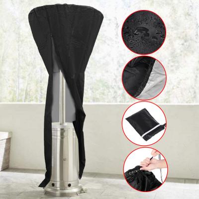 China 210D Oxford Fabric Black Garden Patio Gas Heater Cover Protector Dustproof Heavy Stocked Outdoor Duty for sale