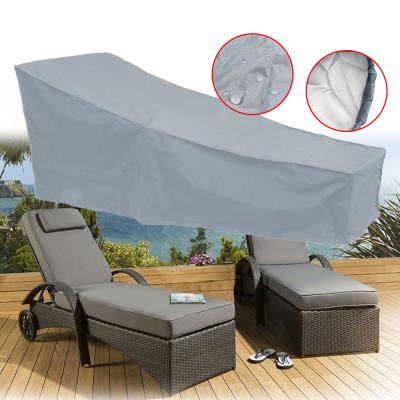 China Outdoor 210D Oxford Fabric Traditional Sofa Cover Pool Beach Sun Bed Recliner Protect Waterproof Shield for sale