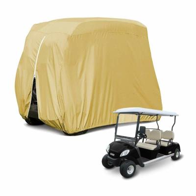 China Waterproof Taupe 2/4 S M L Passenger Durable Waterproof Golf Cart Storage Cover Car Protector for EZ GO C for sale