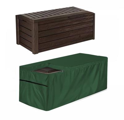 China Waterproof UV Protection Storage Cover Oxford Black Patio Deck Box Cover Waterproof UV For Outdoor Garden Green for sale