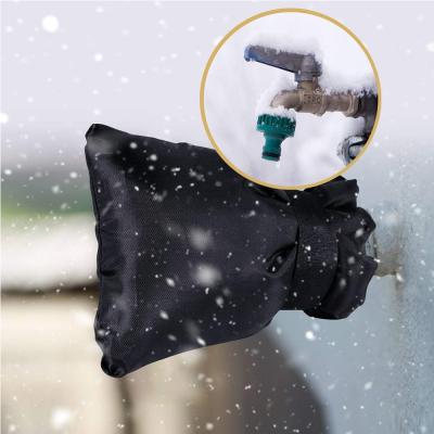 China OXFORD CLOTH Faucet Spit Hose Freeze Protector Outdoor Insulated Pocket Water Tap Cover Winter Faucet Cover for sale