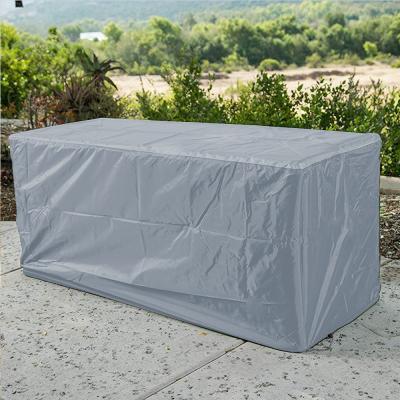 China Waterproof Garden Deck Box Lid Storage Boxer Cover Waterproof Outdoor Patio Furniture Cover Gray for sale