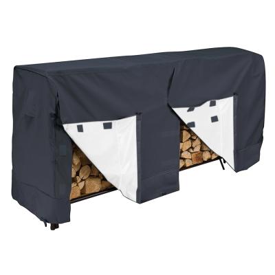 China Waterproof Custom All Weather Heavy Duty Wood Storage Durable Outdoor Garden Log Firewood Rack Cover for sale