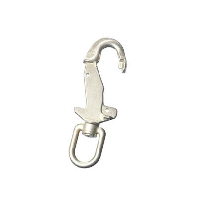 China Heavy Industry Hardware Accessories Forged Hoop Climbing Hook Protection Crane Hook Forging for sale