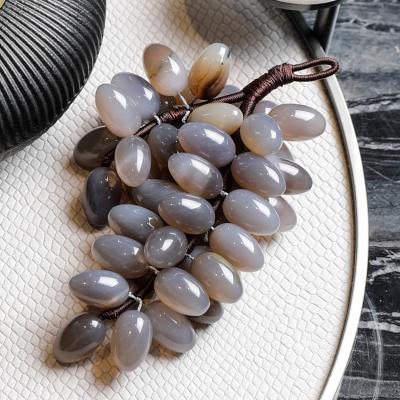 China Europe Maxery Luxury Home Decor Unique Nordic Crystal Crafts Grape Ornaments Home Decor Agate Ornaments for sale