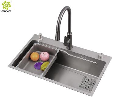 China Multifunction Single Bowl 304 Stainless Steel Without Faucet Sinks For Kitchen Sink Taps Faucet for sale