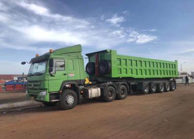 China Comfortable Dump Tipper Semi Trailer / Compact Structure Semi Dump Trailers for sale