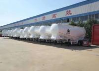 China Vrachtwagen van de Koolstofstaal de Semi Aanhangwagen voor Poeder Materiële Vervoer Te koop