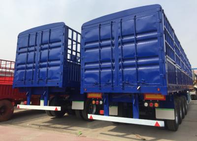 China Multi Color Semi Low Bed Trailer , Normal Suspension Semi Equipment Trailer for sale