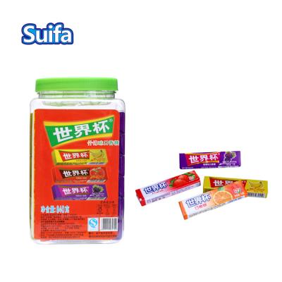 China Custom Five Pieces Of Europe Chewing Gum Cube Halal Multiple Flavor Sweet Fruit for sale