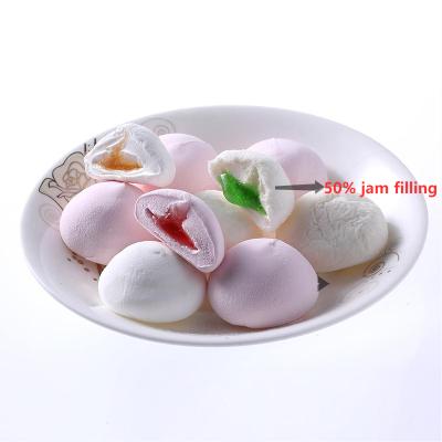 China Natural Free Sample Halal Fruit Different Flavors Block Filled Marshmallow for sale