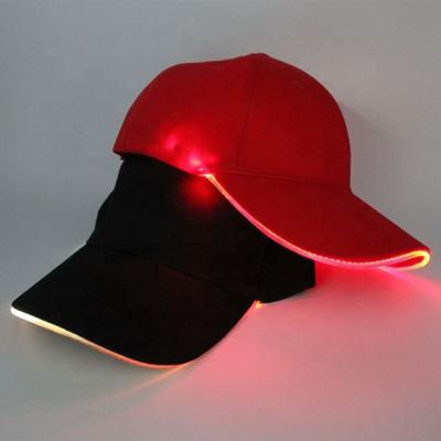 China Baseball Cap Low Profile COMMON Customs Lead Cap Led Hat And Cap , LED Sports Hats for sale