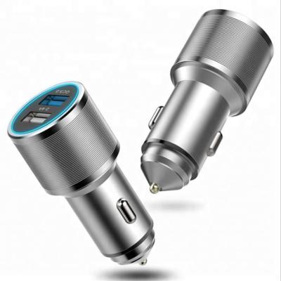 China Mobile Phone Charger Dual USB Car Charger QC 3.0 Fast, Dual QC Output Function for sale