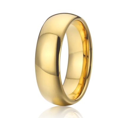 China Real CLASSIC Solid Au585 14k Gold Rings Simple Simple Designs Woman Wedding Anniversary Couples Wedding Rings For Men And Women for sale