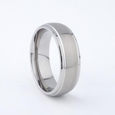 China CLASSIC Custom Gents Fashion Accessories Jewelry Rings For Men's 925 Silver Titanium Stainless Steel 8mm Wedding Band Rings for sale