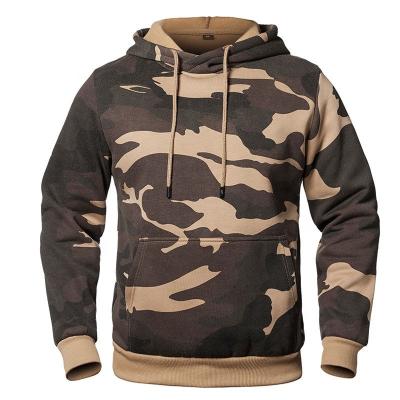 China Anti-wrinkle Vintage Camouflage Plus Size Mens Hoodies Shear Cotton Pocket Autumn Hoody Men for sale