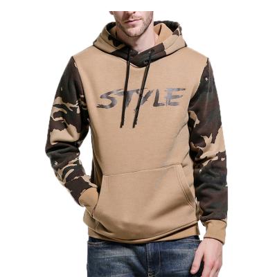 China Anti-wrinkle fast ship winter men casual hoodie sets with hood heat camouflage fleece khaki hoodie for sale