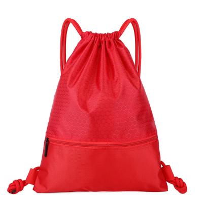 China New Products Portable Hot Selling Nylon Shoe Bag Waterproof With Zipper Drawstring Backpack for sale