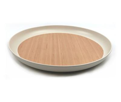 China Disposable Recycle Dishwasher Safe Eco Friendly Round Dinner Plate Disposable Bamboo Fiber Eco Dish for sale