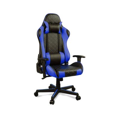 China New Design Adjustable Modern Blue OEM Computer Luxury Leather Wrapping Gaming Chairs Leather Computer PU Gaming Chair for sale