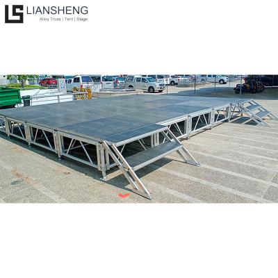 China Factory Adjustable Chinese Outdoor Party Aluminum Legs Concert Stage For Sale for sale