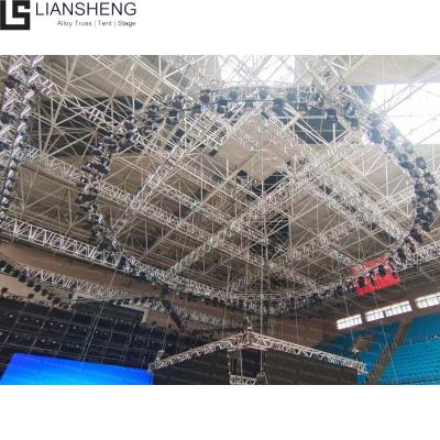 China Small Moq Aluminum Alloy 6061-T6 Concert Square Display Aluminum Stage Frame Truss for sale