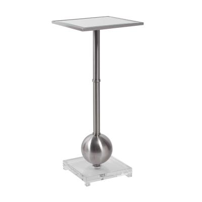 China Factory Supply Nordic Design Extendable Stainless Steel Side Luxury Natural Marble Movable Table for sale