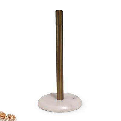 China Minimalist Paper Napkin Holder Kitchen Gold Paper Towel Standing Roll Holders for sale