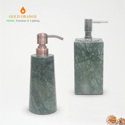 China Marble Sustainable Hand Soap Dispenser Countertop Hand Lotion Pump Bottles Luxury Hotel Lotion Container Refillable Liquid Hand Soap for sale