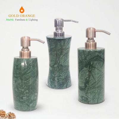 China Luxury Five-piece 50 Hotel Supplies Tray Decoration Bathroom Toiletries Light Bathroom Toilet Set Marble Soap Pump for sale