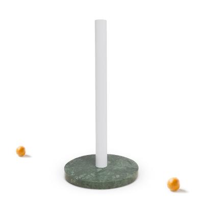 China Minimalist Marble Base for Standard or Huge Rolls Swept Christmas Decoration Paper Towel Holder for sale