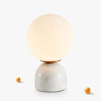 China Modern Aromatherapy candle European style table lamp cast iron marble dimming lamp for sale