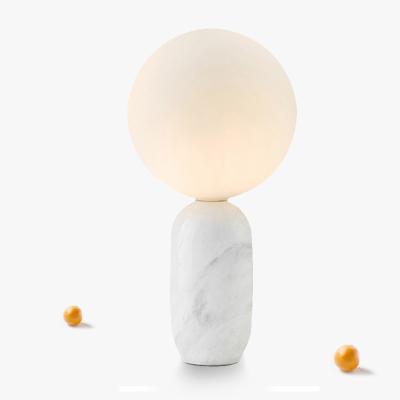 China Modern Aromatherapy candle European style table lamp cast iron marble dimming lamp for sale