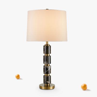 China Modern American hotel bedroom luxury fashion marble reading modern desk light LED bedside table decorative lamp for sale